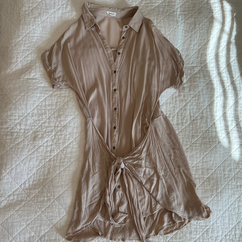 Tea n Cup Khaki Dress